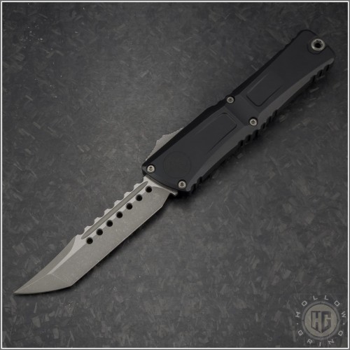(#1219-10APS) Microtech Combat Troodon Gen III Hellhound Tanto Apocalyptic Plain - Front