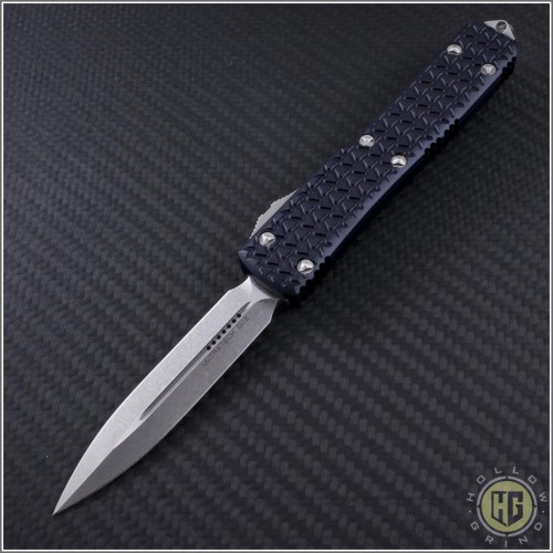 (#122-10) Microtech Ultratech D/E Stonewash Plain - Front
