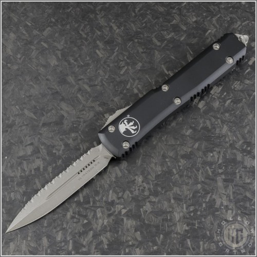 (#122-12AP) Microtech Ultratech Apocalyptic D/E Fully Serrated - Front