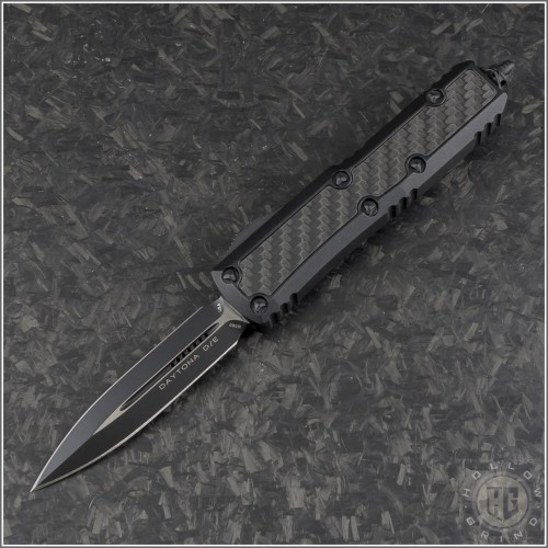 (#126-1TCFIS) Microtech Daytona D/E Black Plain - Front