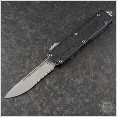 (#1278-11) Microtech Scarab II Gen III S/E Stonewash Plain - Front