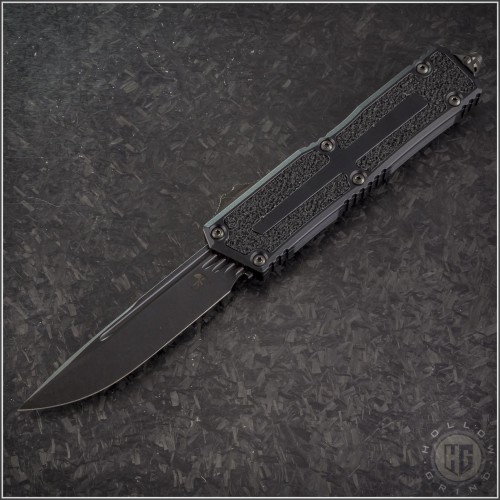 (#1278-1DLCTSH) Microtech Shadow Scarab II Gen III S/E DLC Plain - Front