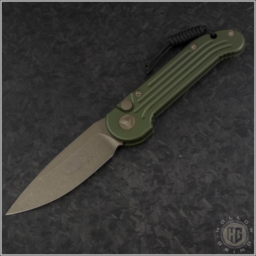 (#135-13APOD) Microtech LUDT S/E Bronzed Standard w/ OD Green Handle - Front