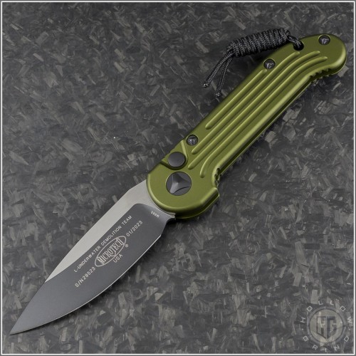 (#135-1OD) Microtech OD Green LUDT Black Standard Tactical - Front
