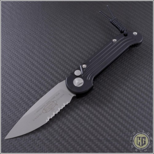 (#135-8) Microtech LUDT Bead Blast Partially Serrated - Front