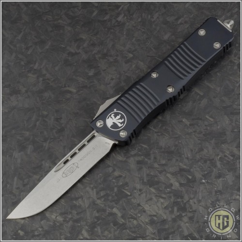 (#139-10) Microtech Troodon S/E Stonewash Plain - Front