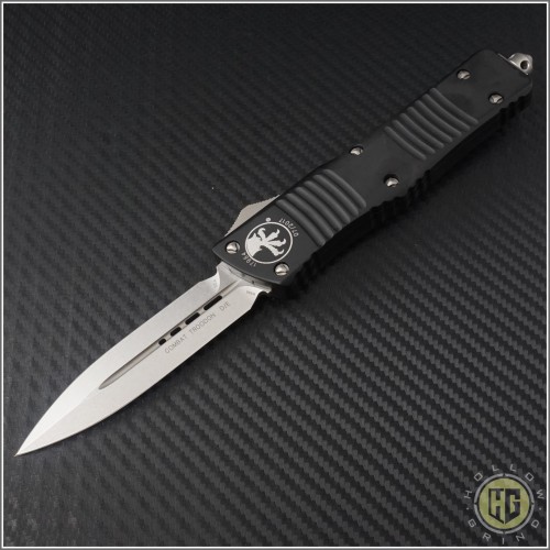 (#142-10) Microtech Combat Troodon D/E Stonewash Plain - Front