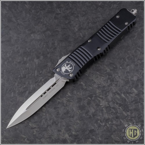 (#142-4) Microtech Combat Troodon D/E Satin Plain - Front