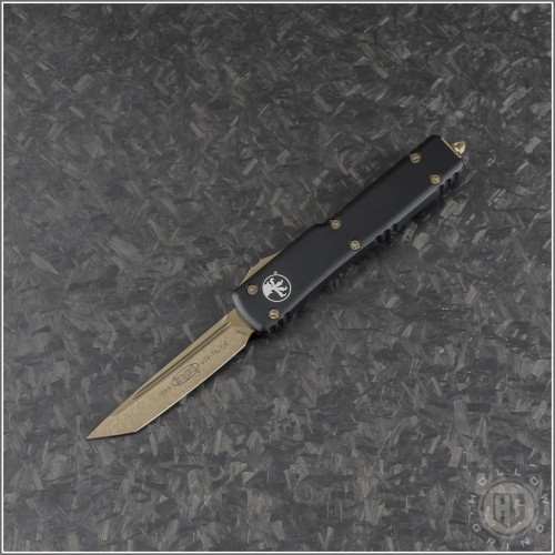 (#149-13) Microtech UTX-70 T/E Bronzed Standard - Front