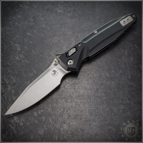 (#159RL-10) Microtech Socom Delta Ram-Lok S/E Stonewash Plain - Front