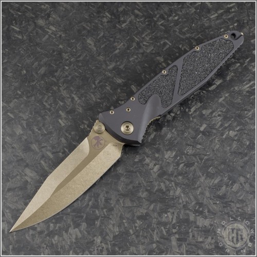 (#160-13SS) Microtech Socom Elite S/E Bronze Signature Series - Front