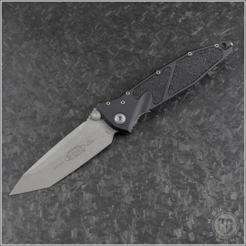 (#161-10AP) Microtech Socom Elite M/A Stonewash Plain Tanto - Front