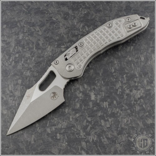 (#169RL-10APRMS1) Microtech Titanium Ram-Lok Stitch Apocalyptic Plain - Front
