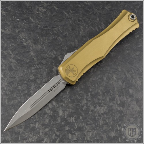 (#1702-10APTA) Microtech Knives Tan Hera II Apocalyptic D/E Plain - Front