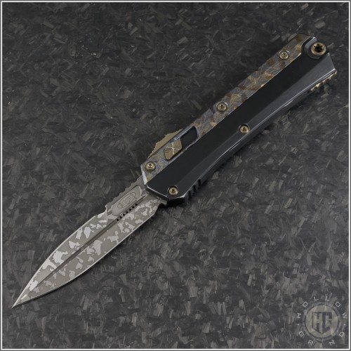 (#184-10C1) Microtech Glykon Bayonet Acid Washed - Front