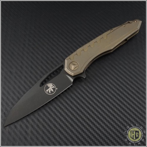 (#196-1BZ) Microtech Sigil Bronzed with Copper DLC Standard - Front