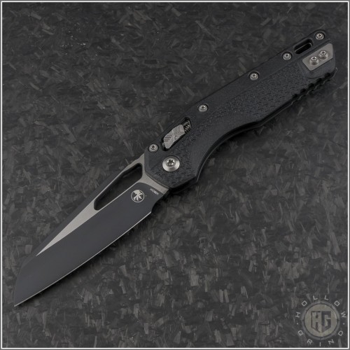 (#210T-1PMBK) Microtech MSI Wharncliffe Ram-Lok Black Plain - Front