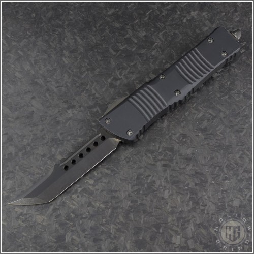 (#219-1DLCTS) Microtech Combat Troodon Hellhound Tanto DLC - Front