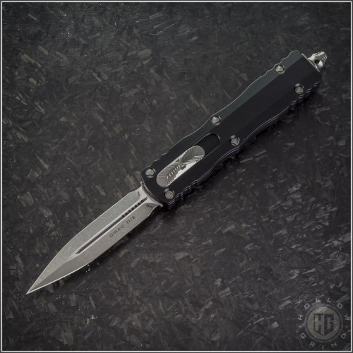 (#225-10-Tri) Microtech Knives Dirac D/E Stonewash Plain - Front