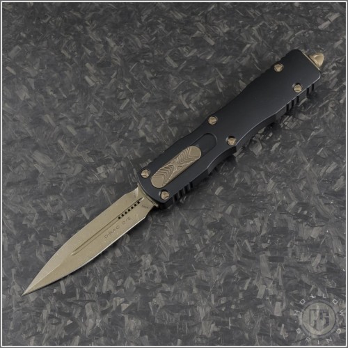 (#225-13AP) Microtech Knives Dirac D/E Bronze Apocalyptic Standard - Front