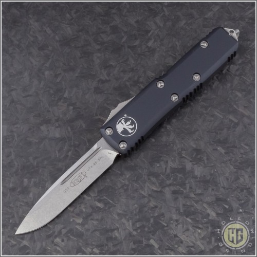 (#231-10) Microtech UTX-85 S/E Stonewash Plain - Front