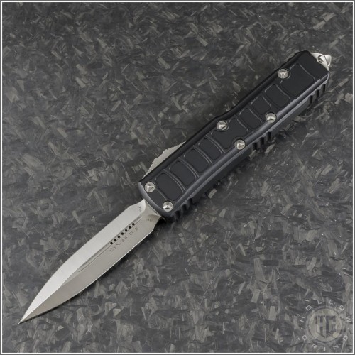 (#232II-4S) Microtech UTX-85 II D/E Stepside Satin Plain - Front