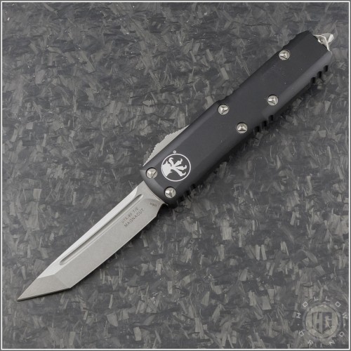 (#233-10) Microtech UTX-85 T/E Stonewash Plain - Front