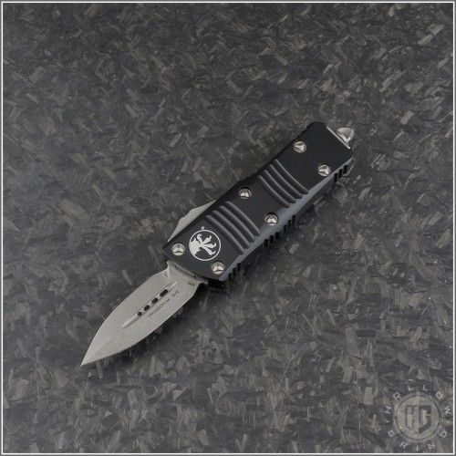 (#238-10AP) Microtech Mini Troodon D/E Apocalyptic Plain - Front