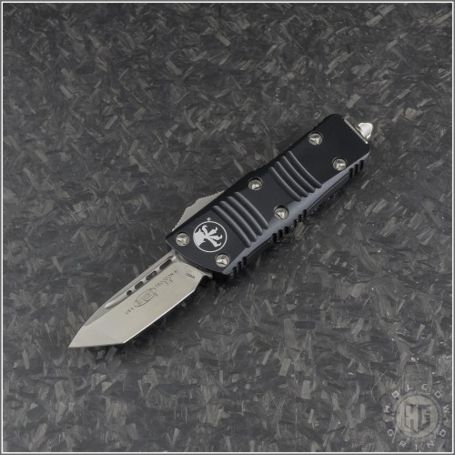 (#240-4) Microtech Mini Troodon T/E Satin Plain - Front