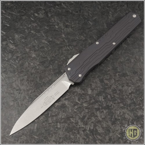 (#241-10) Microtech Cypher S/E Stonewash - Front