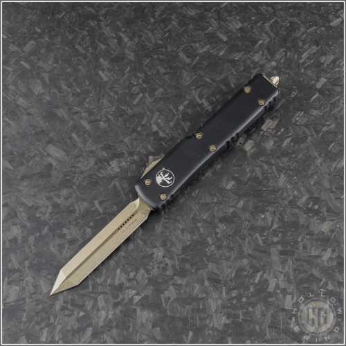 (#249-13) Microtech UTX-70 Bronzed Spartan - Front
