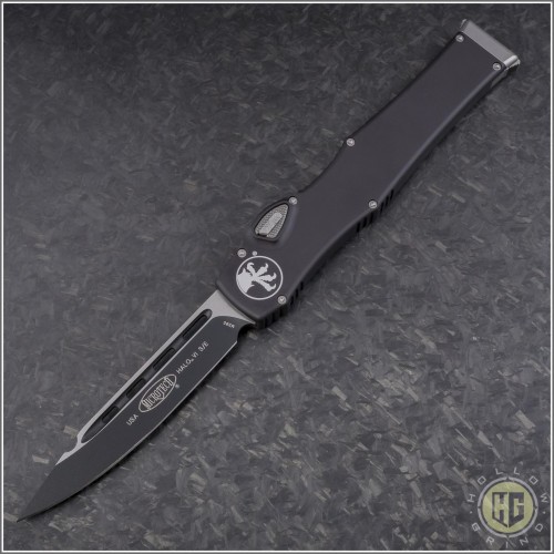 (#251-1) Microtech Halo VI S/E Stonewash Plain - Front