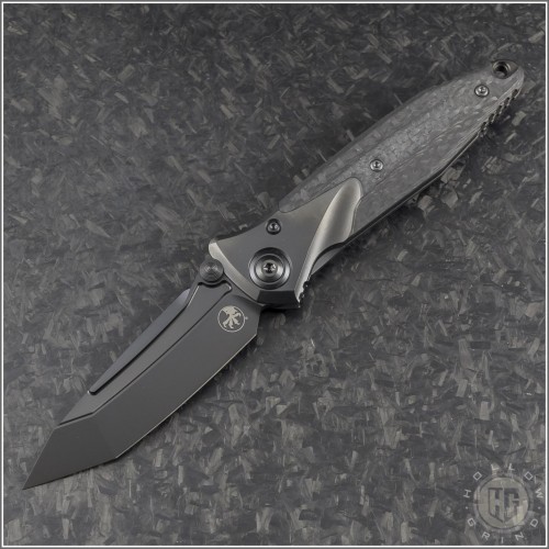 (#261-1DLCTCFTIS) Microtech Knives Socom Bravo T/E DLC Plain - Front