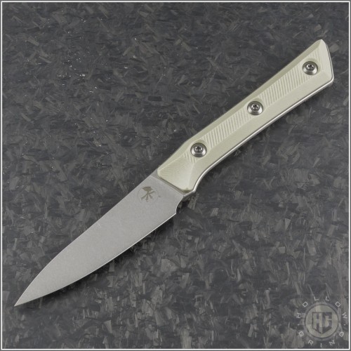 (#3500-10IV) Microtech Knives Ivory Paring Kitchen Knife - Front