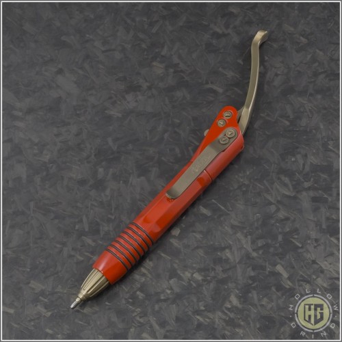 (#401-SS-RD) Microtech Siphon II Pen Red - Front