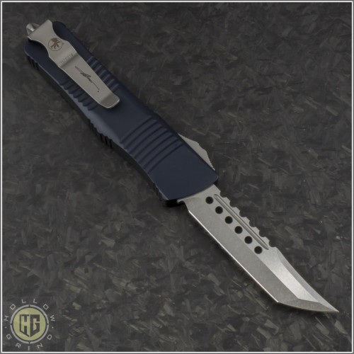 (#619-10) Microtech Troodon Hellhound Tanto Stonewash - Back