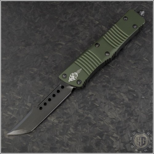 (#619-1DLCTODS) Microtech Troodon Hellhound Tanto Signature Series - Front