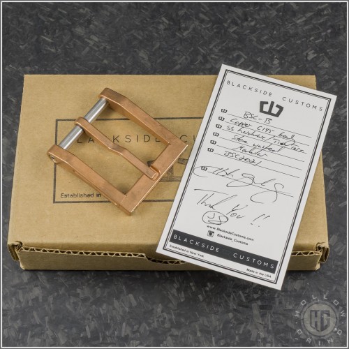 (#BSC-B-Cu) Blackside Customs Buckle Copper - Front