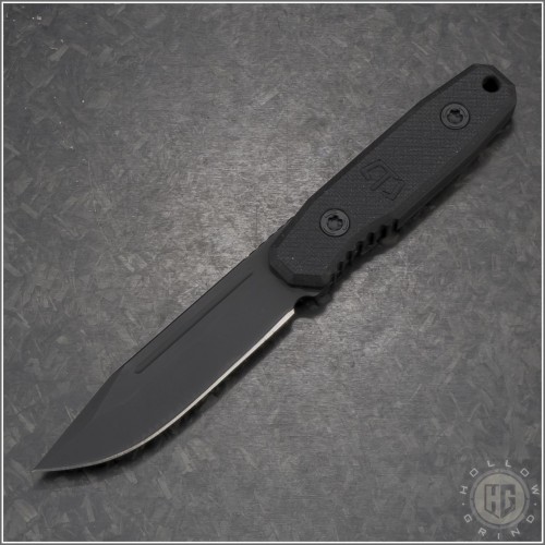 (#BSC-PBC-TB-01) Blackside Customs Plan B Covert Triple Black S/E Plain Edge - Front