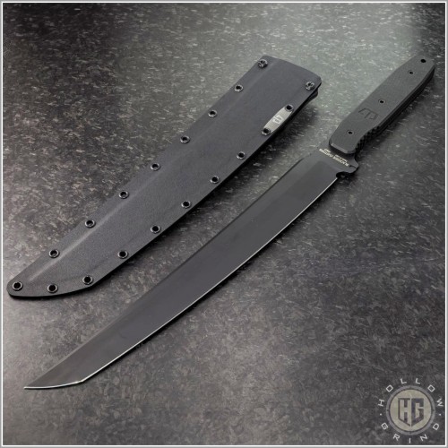 (#BSC-TD-001) Blackside Customs Tokyo Drifter Tanto Black Plain - Front
