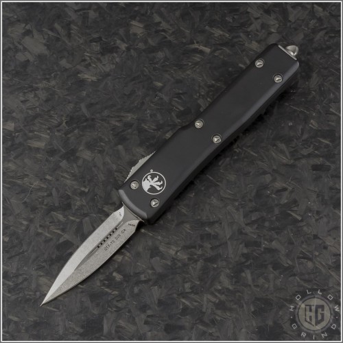 (#CA147-10) Microtech CA Legal UTX-70 D/E Stonewash Plain - Front