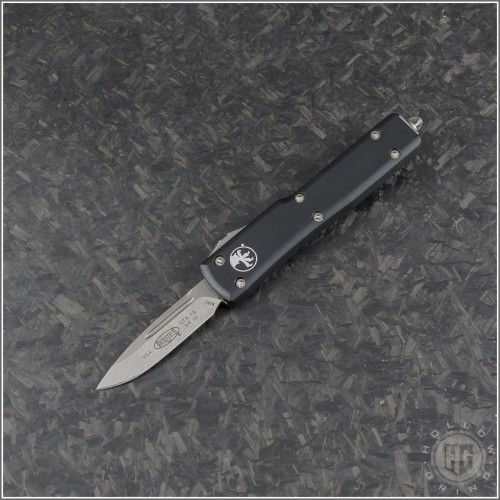 (#CA148-10) Microtech CA Legal UTX-70 S/E Stonewash Plain - Front