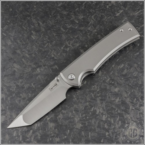 (#CK-229-LT-Ti) Chaves Knives 229 Liberation Ti Scale Tanto - Front