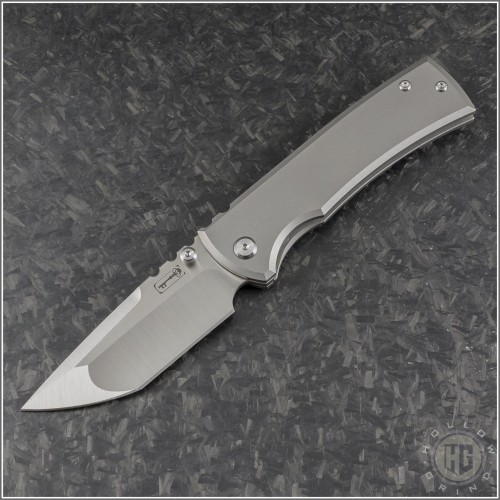 (#CK-229R-TTi) Chaves Knives Redencion 229 Full Titanium Tanto - Front