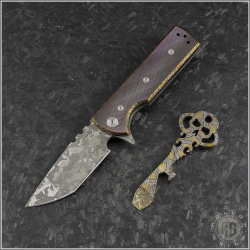 (#CK-TAK-T-Set) Chaves Knives T.A.K. and Skeleton Key Set Customized - Front