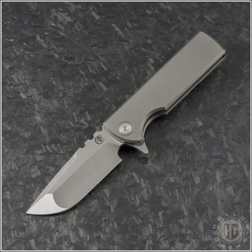 (#CK-TAKI-DP) Chaves Knives T.A.K. Integral Titanium Drop Point - Front