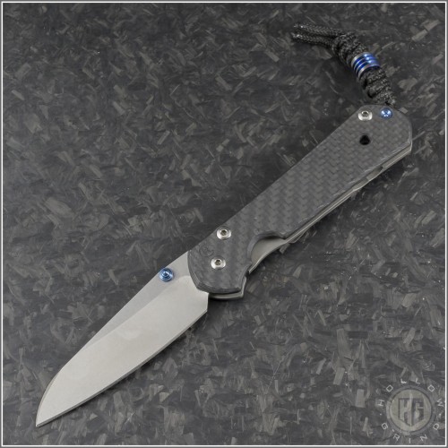 (#CR-Seb-CFS) Chris Reeve Small Sebenza 21 Carbon Fiber Scale - Front