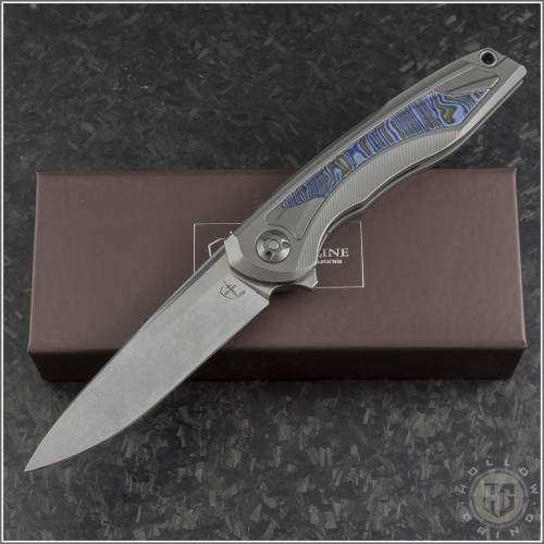 (#CT-Chest-01) Cultrotech Chest S/E Stonewash Plain - Blue Micarta - Front