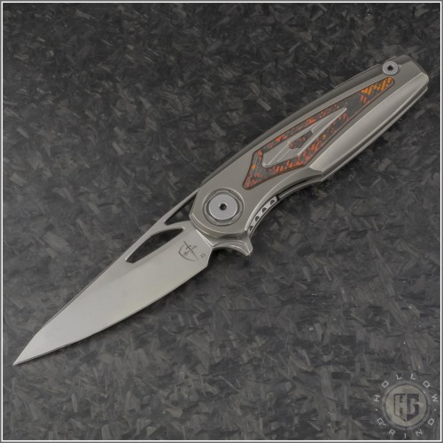 (#Cultro-Sirius-R) Cultrotech Knives Sirius Red Carbon Fiber - Front