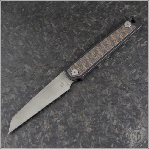 (#Cultro-Slim-002) Cultrotech Knives Slim Slipjoint Carbon Fiber - Front